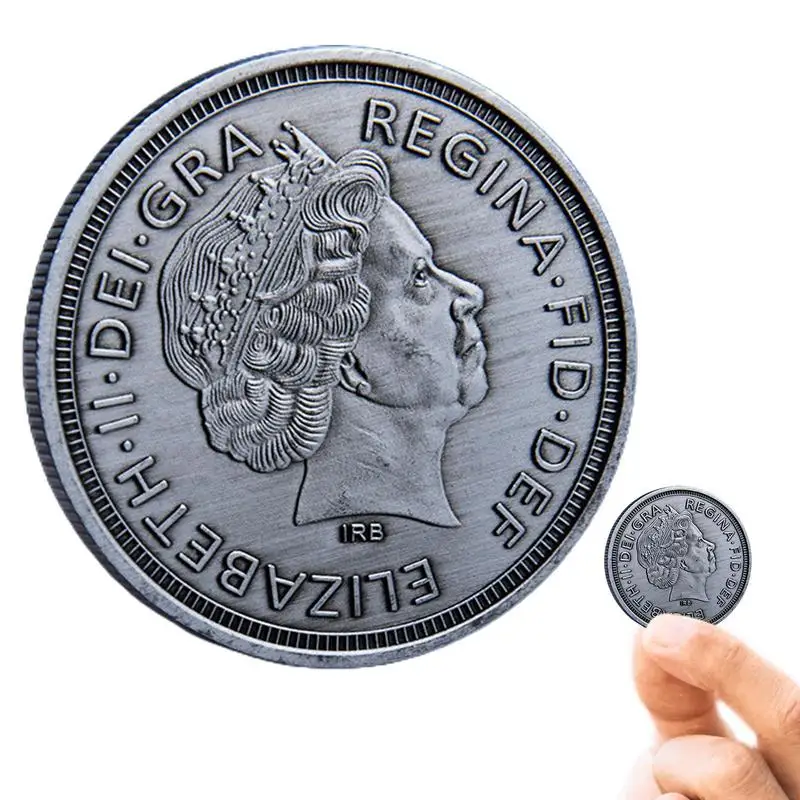 

Elizabeth II Memorial Coin Four Sacred Animals Commemorative Badge Commemorative Coin Badge Collection Coin For Families