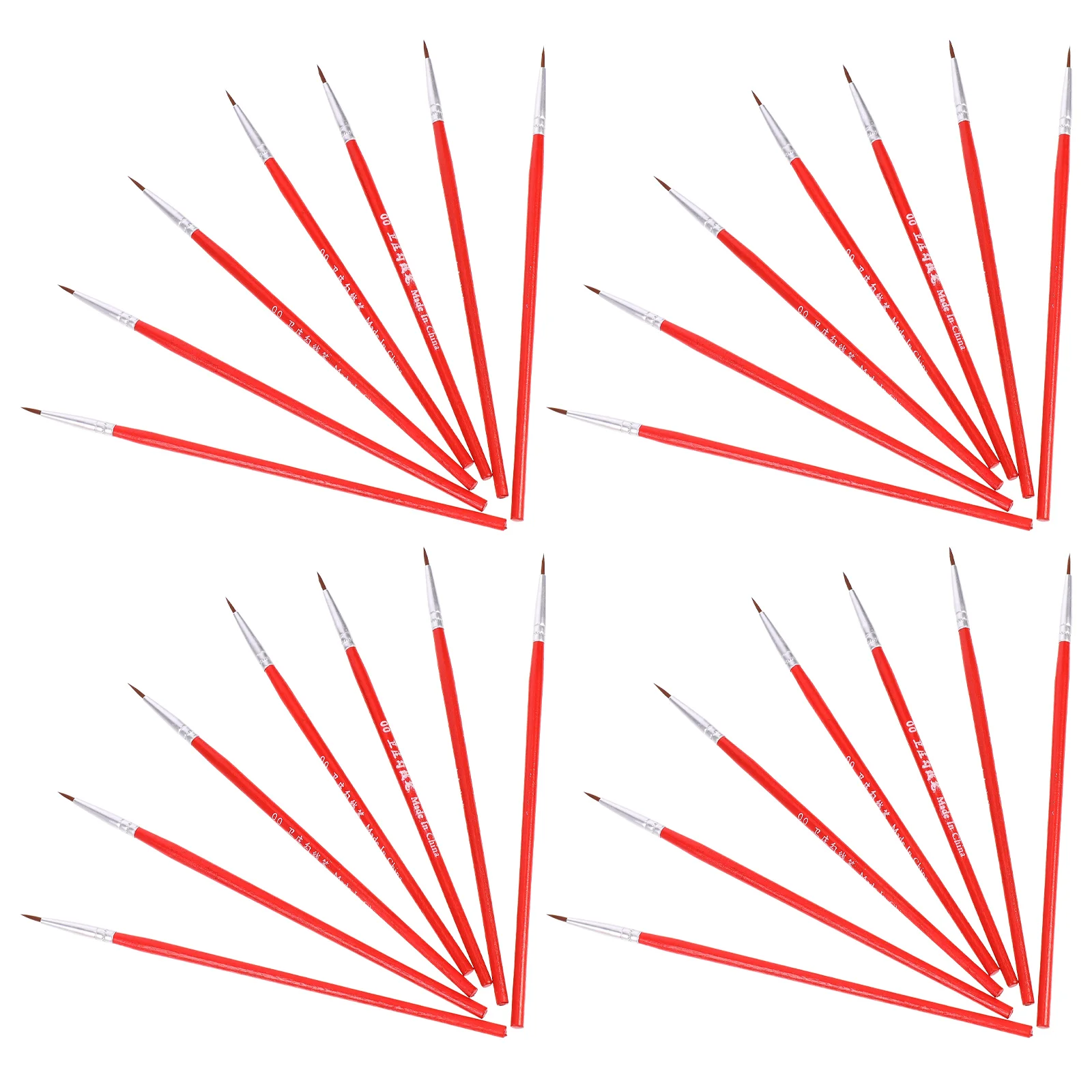 

100 Pcs Hook Line Pen Detail Painting Brush Gouache Brushes Set Nylon Hair Micro