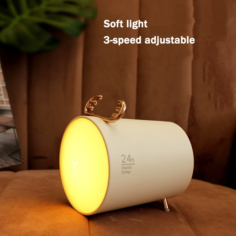 

Creative Asking Deer Music Lamps USB Charging Bluetooth Audio Atmosphere Light Rechargeable LED Gift Night Light
