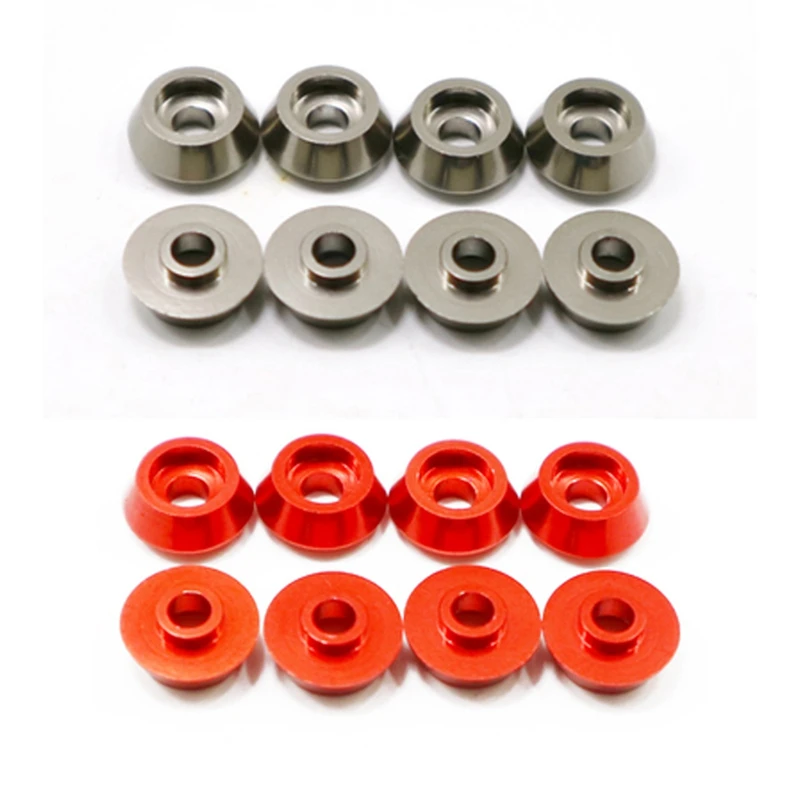 

16Pcs Metal Connecting Rod Screw Gasket Shim Washer Rest For WPL C14 C24 C34 C44 MN D90 D91 D99S RC Car,Grey & Red