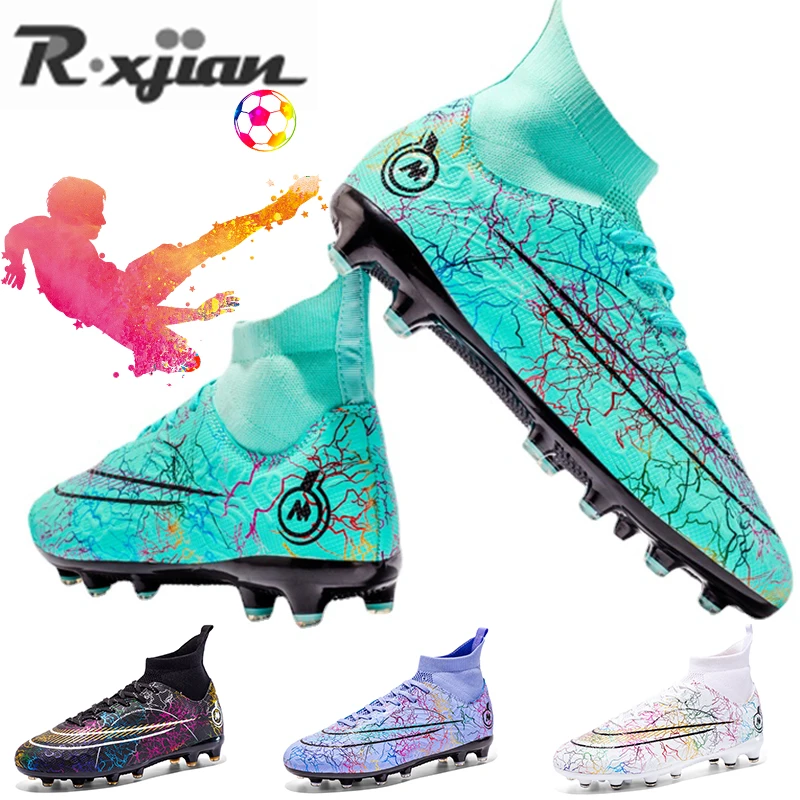 Soccer Shoes Men And Women Kids Summer Quality Football Boots   Large Size Assassin TF/AG Sneaker  Training 33-47#