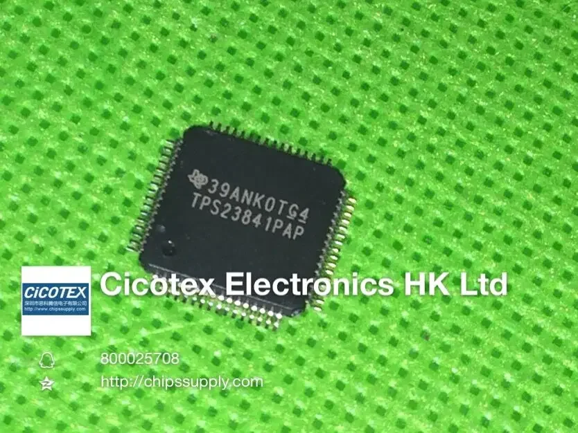 TPS23841PAPRG4 HTQFP64 IC ЧЕТЫРЕПОРТНЫЙ ЭКВИП MGR 64HTQFP TPS23841PAP TPS23841