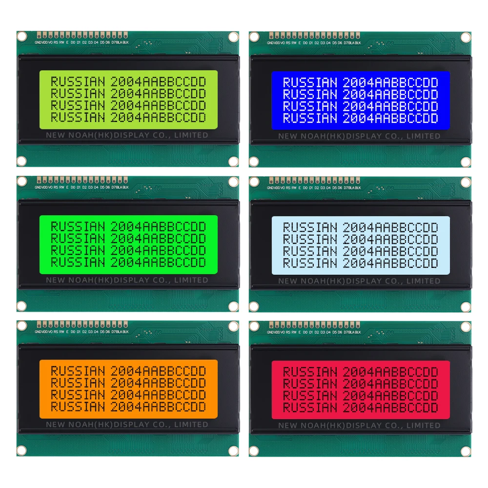 Русский Зеленый Свет Черные Буквы 2004A 3 В Жидкокристаллический Дисплей 4*20 4X20 4002