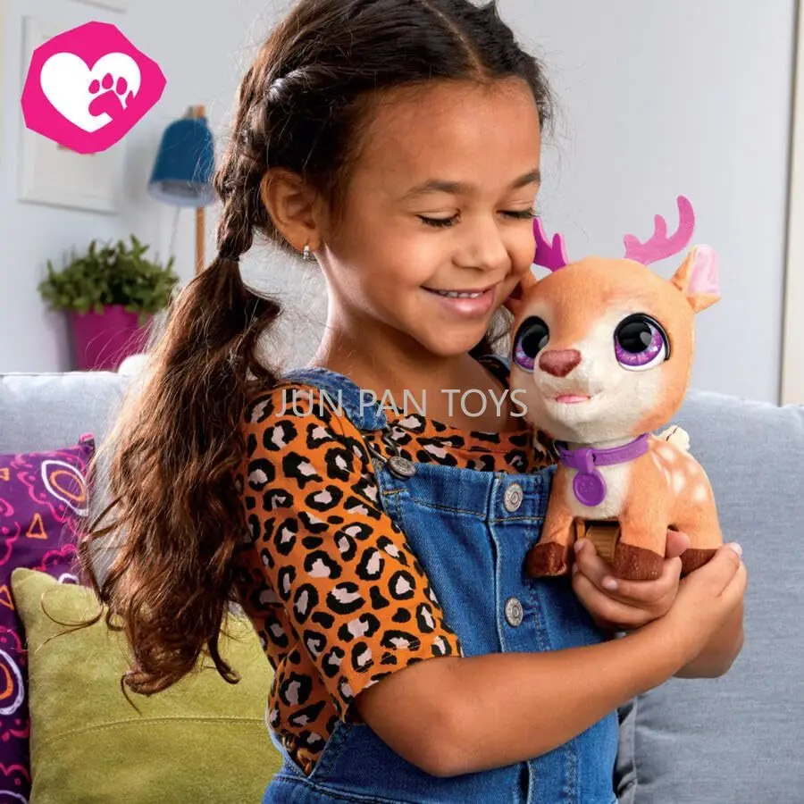 Фото FurReal Walkalots Lil' Wilds Glamalots Тигр Единорог Электронные плюшевые интерактивные животные с подсветкой Детская игрушка Модель Подарки №5