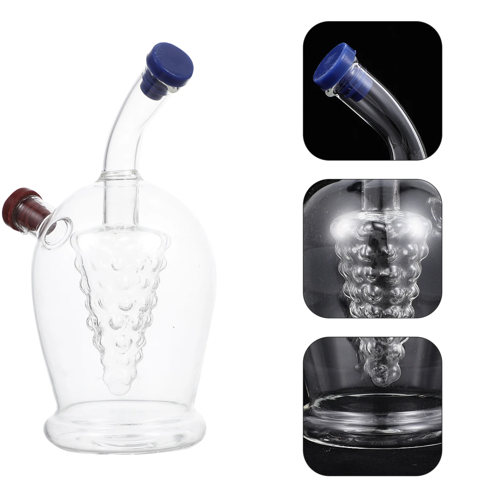 

Beverage Glass Double Tube Water Cup Glass Drinking Cup Transparent Glass Creative Cup for Restaurant Home Party Bar
