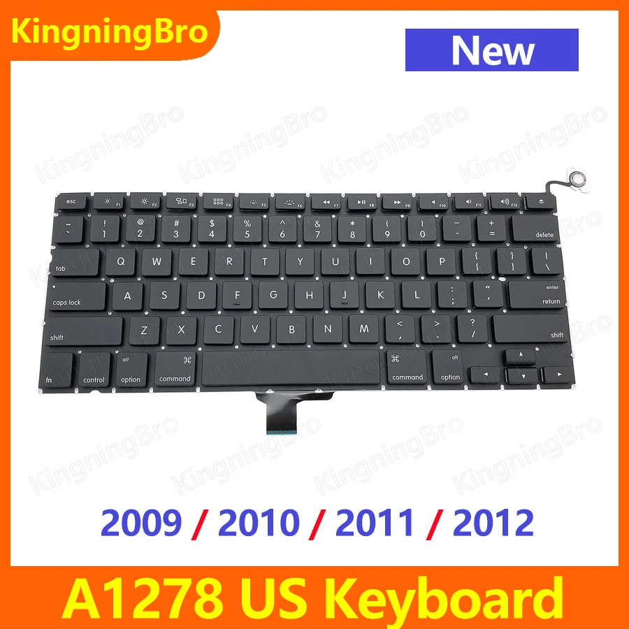 

Новая сменная клавиатура A1278 для Macbook Pro 13 дюймов, английская клавиатура 2009 2010 2011 2012 лет