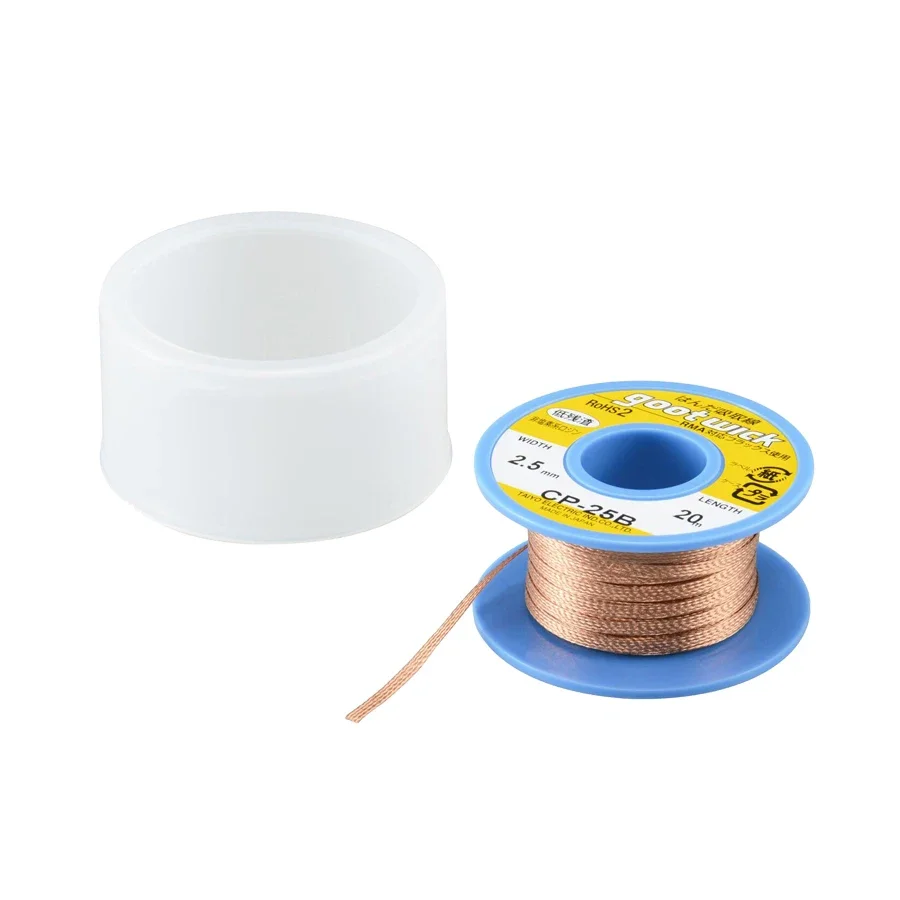 Фото GOOT CP-15B/20B/25B/30B/35B 15/20/30 м бессвинцовая проволока для распайки 1 шт. для ремонта BGA сварочный инструмент для удаления олова №4
