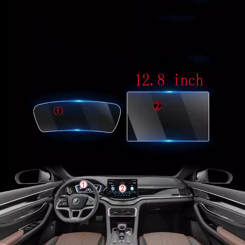 

Защитная пленка из закаленного стекла для BYD Song PLUS-dmi 2023 2022 15,6 12,8 дюймов, центральный экран GPS-навигации и экран приборной панели