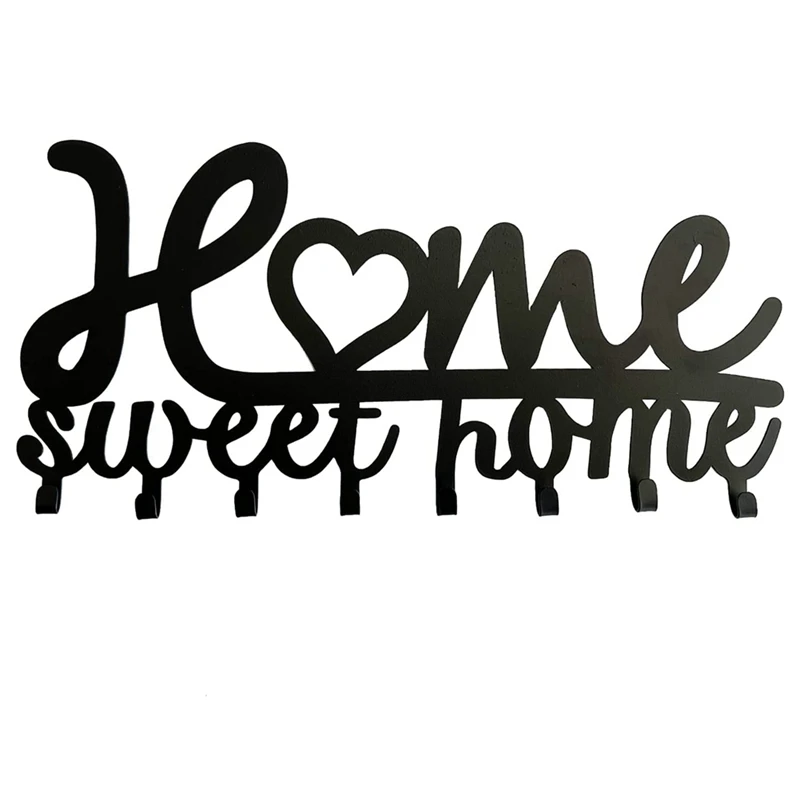 

Металлический настенный держатель для ключей, металлическая домашняя настенная вешалка для входной двери, кухни, гаража, настенные крючки-...