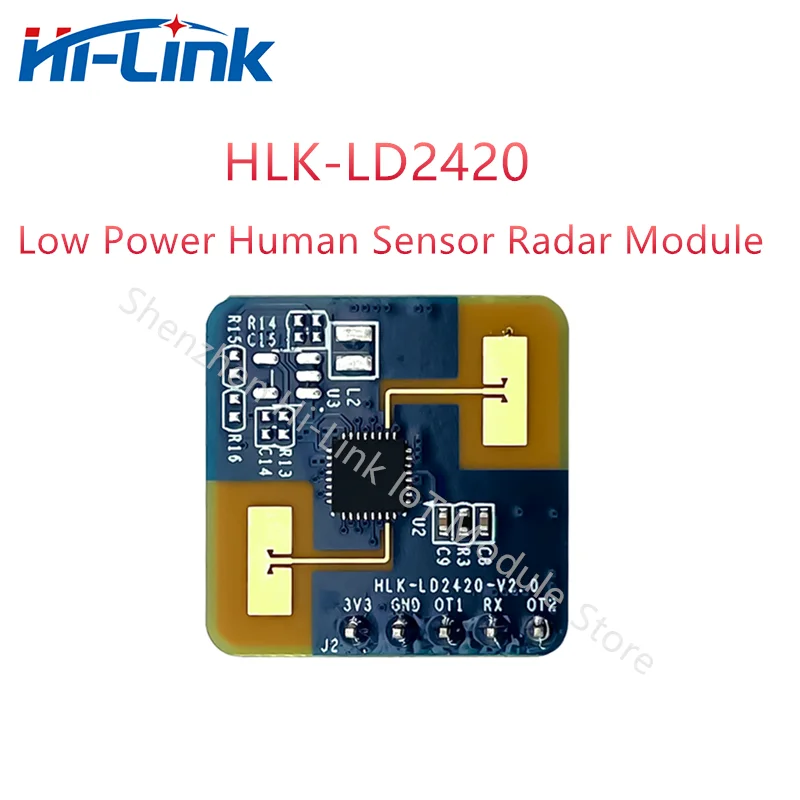 

Household Intelligent 20pcs/lot HLK-LD2420 Radar Human Mini Size Sensing Module 24G Sensor Micro-motion Detection Human Status
