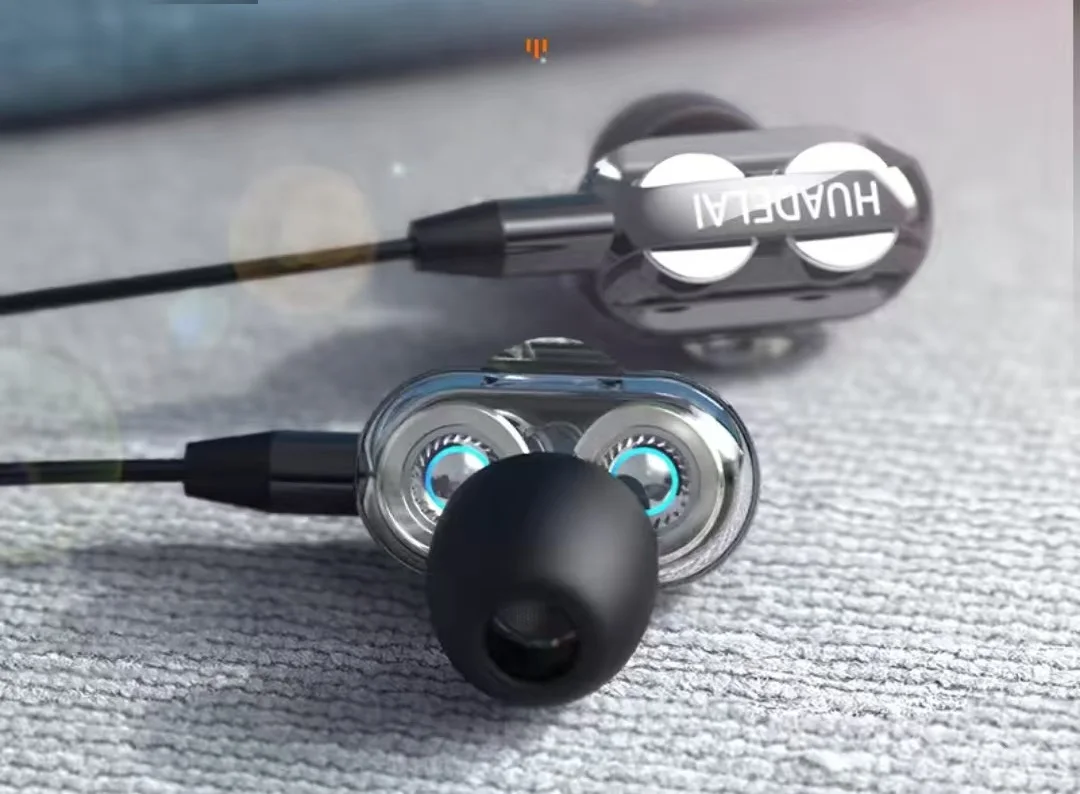 4-колонки проводные наушники большой мощности с высоким качеством звука и