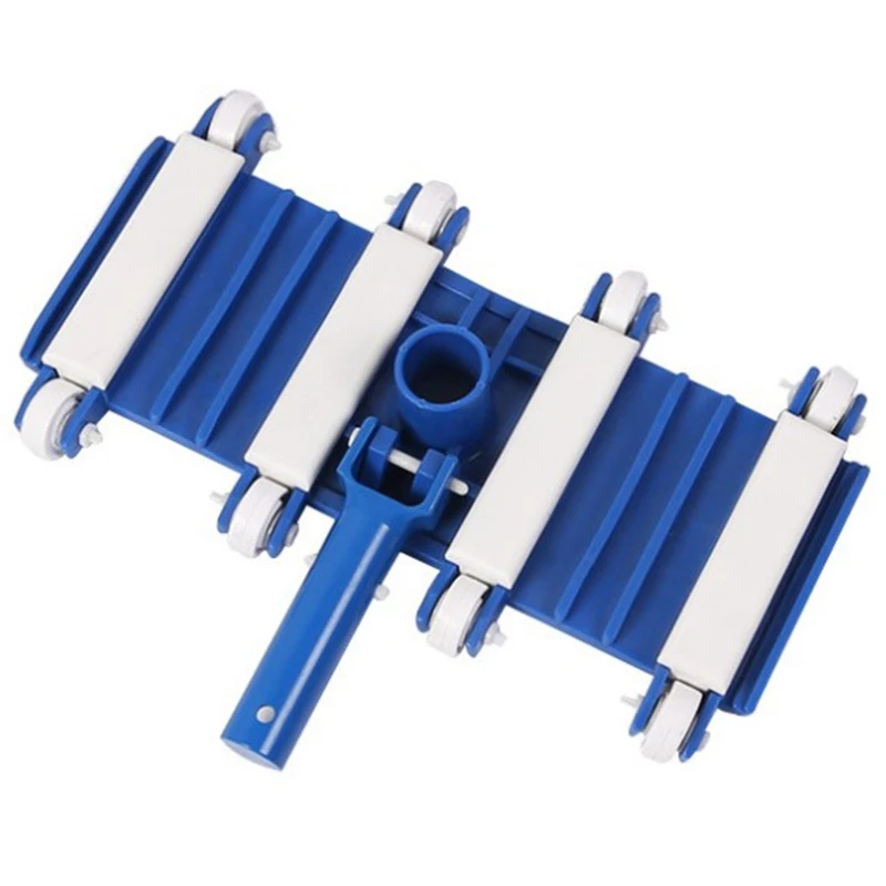

Swimming Pool Bottom Suction Head with Pulley Blue and White Suction Pool Head Swimming Pool Cleaning Tool