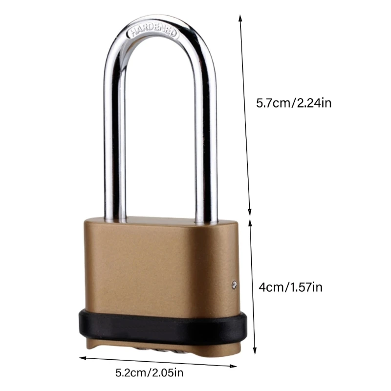 Прочный кодовый замок из сплава. Для многоцелевой безопасности не требуется