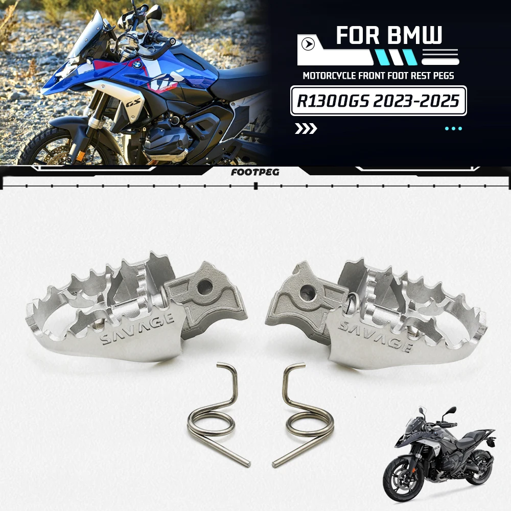 

Подставка для ног мотоцикла для BMW R1300GS R1300 GS 1300GS 2023-2025, передняя подставка для ног, колышки, педали
