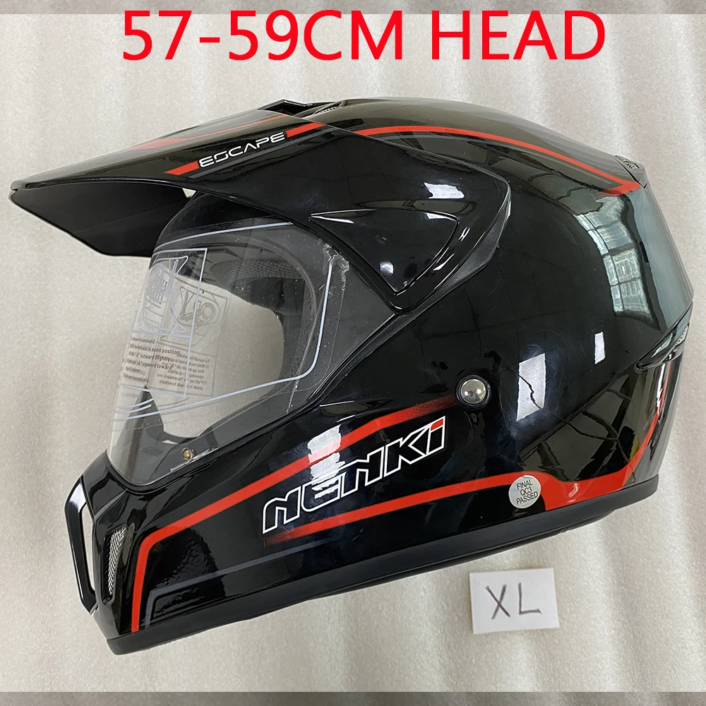 Мотоциклетный шлем NENKI бездорожье для гонок верховой езды защитный полная