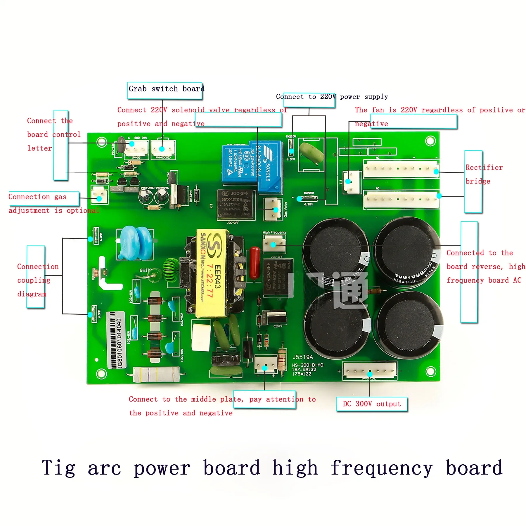 Аргонно-дуговой сварочный аппарат WS/TIG-200 power board
