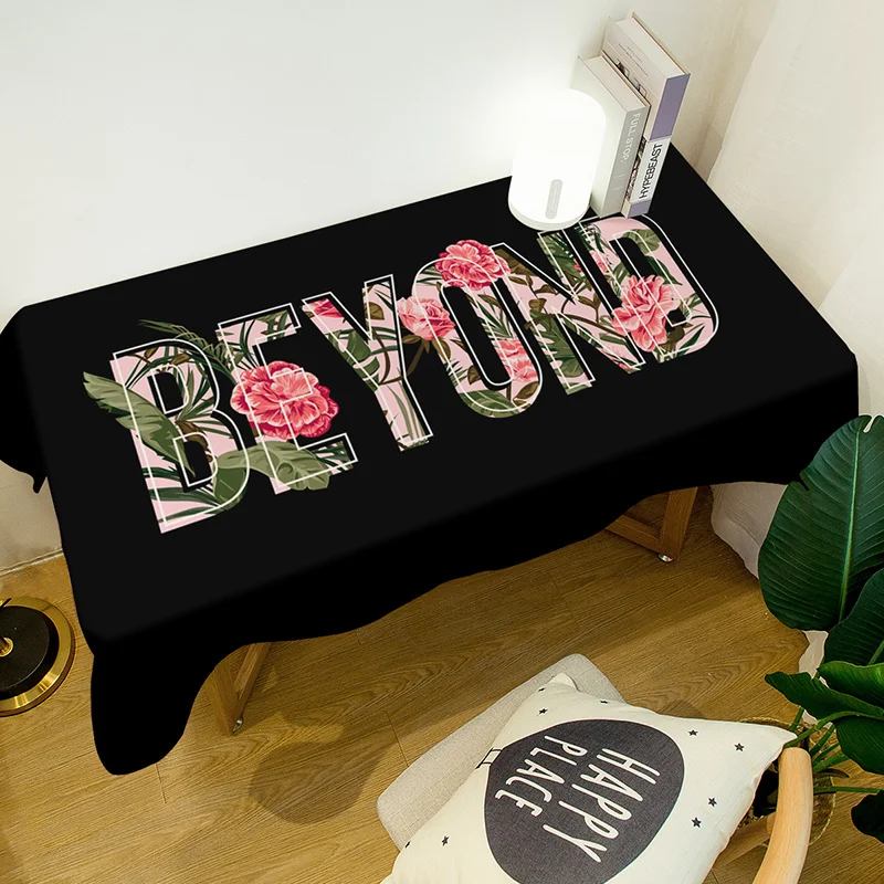 

Creative European and American Rose Flower Waterproof/oilproof Tablecloth Student Dormitory Wedding Decoration Mantel Mesa
