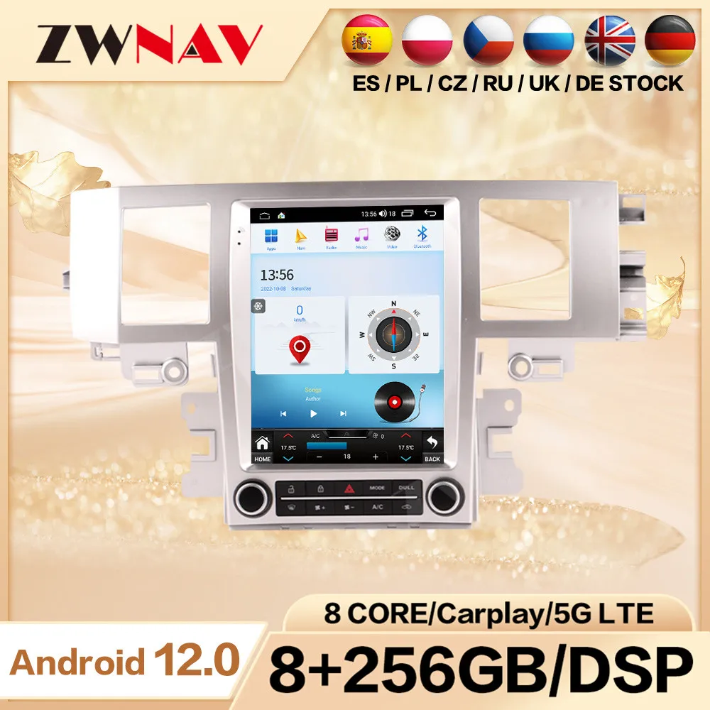 Qualcomm Tesa-автомобильный GPS-радио Android 13.0 мультимедийный плеер для Jaguar XF 2004-2009 2010 2011