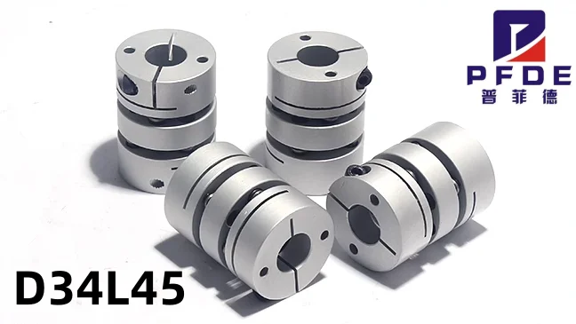 

D34L45 двойная мембранная муфта эластичный разъем D34mm L45mm шариковый винт шариковый Серводвигатель компьютер