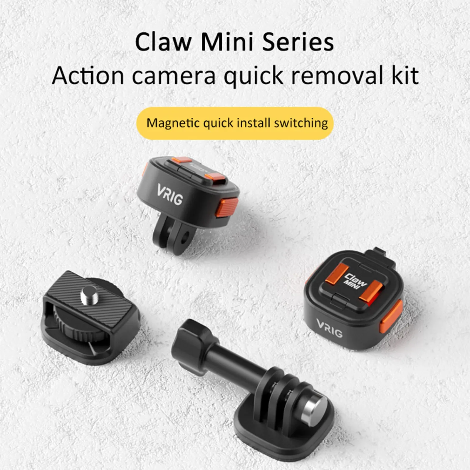 UURig VRIG Claw Mini Магнитный быстроразъемный адаптер GoPro Base 1/4 Крепление адаптера для