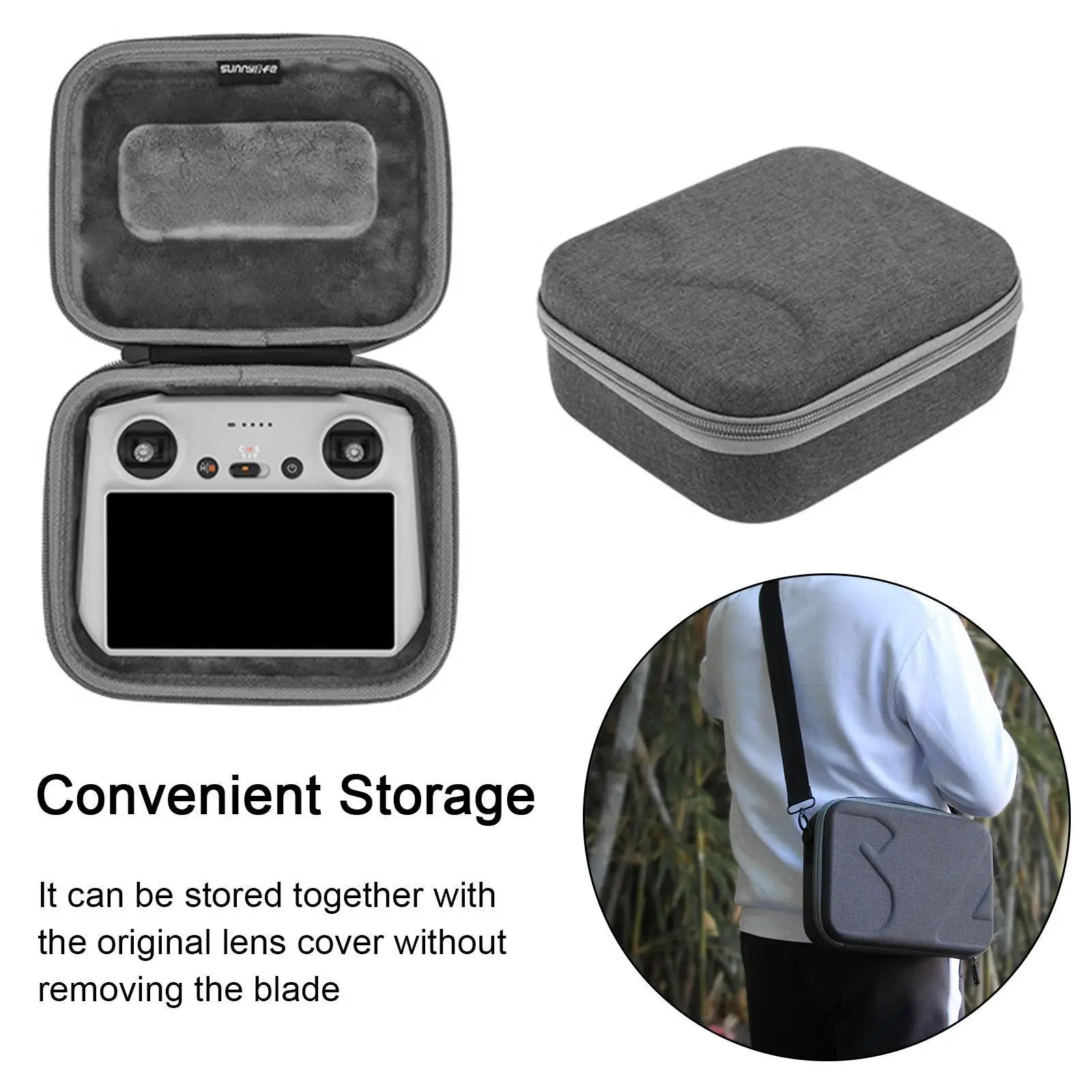 

Drone Remote Control Storage Bag For DJI Mini 3 Pro Carrying Case For DJI RC Remote Controller Body Handbag Drone Accessory