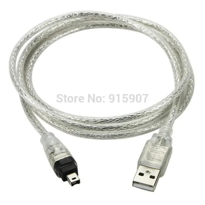 Cablecc CY 100 см USB-папа к IEEE 1394 Firewire 4-контактный штекерный адаптер iLink Кабель для DCR-TRV75E