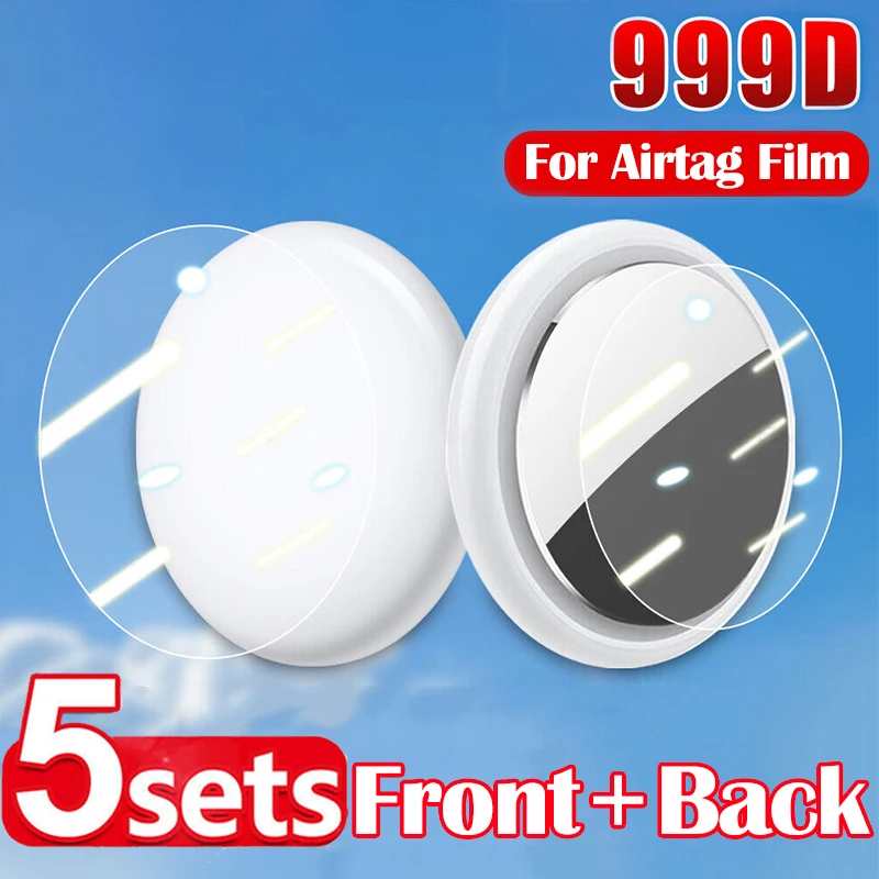 

Изогнутая Гидрогелевая пленка с полным покрытием для Apple Airtag, мягкая защитная пленка из ТПУ с локатором и трекером, не стеклянная, 5 комплектов