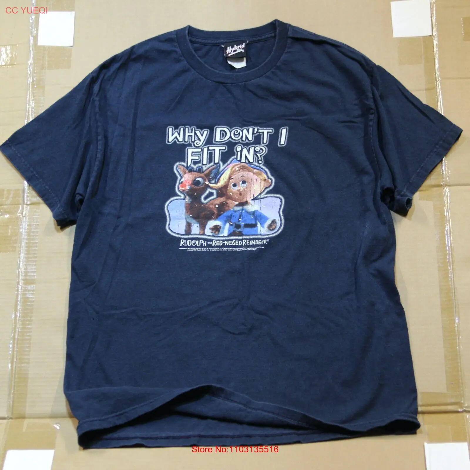 VTG Rudolph красно-облегающий олень почему мне не поместиться в футболку Est M