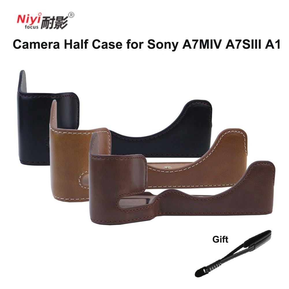 Чехол для камеры Sony A7MIV A7SIII A1 кожаный чехол ручной работы с открывающимся