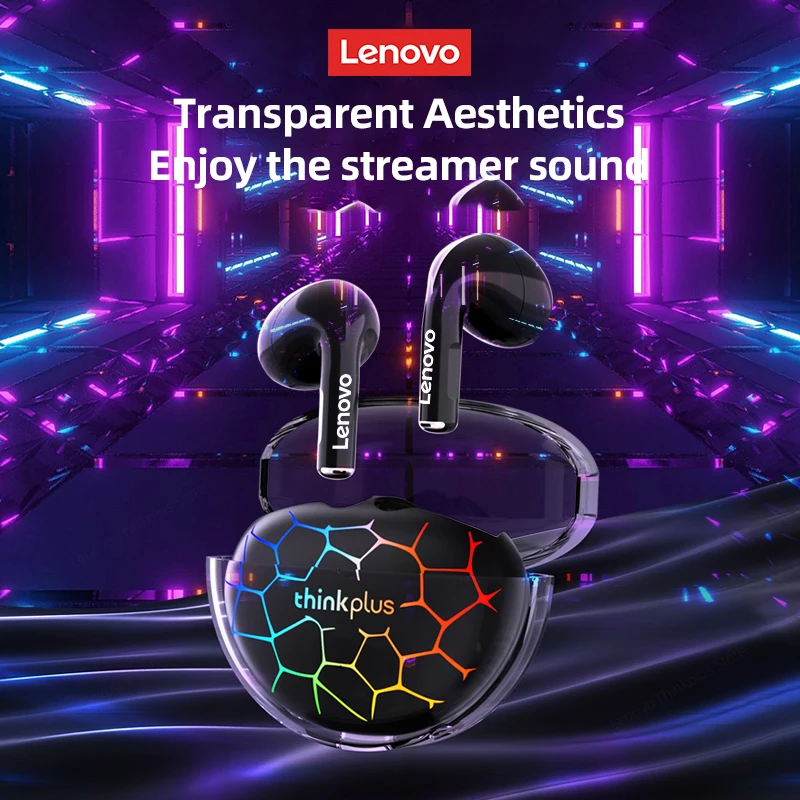 Kup Oryginalny Lenovo LP80 Pro TWS Zestaw Słuchawkowy Bluetooth 5.3 RGB Sport HIFI Podwójna Redukcja Szumów Bezprzewodowe Słuchawki Do Gier O Niskim Opóźnieniu