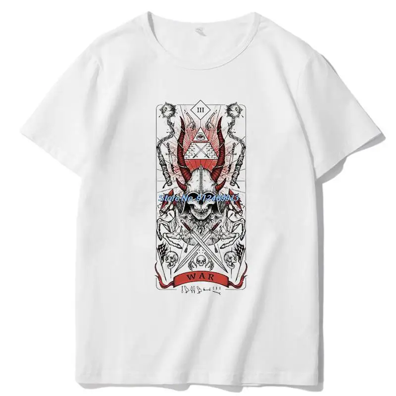 

Four Horsemen of the Apocalypse War Classic graphic t shirts Oversized T-shirt fashion Unisex Summer Men's clothing