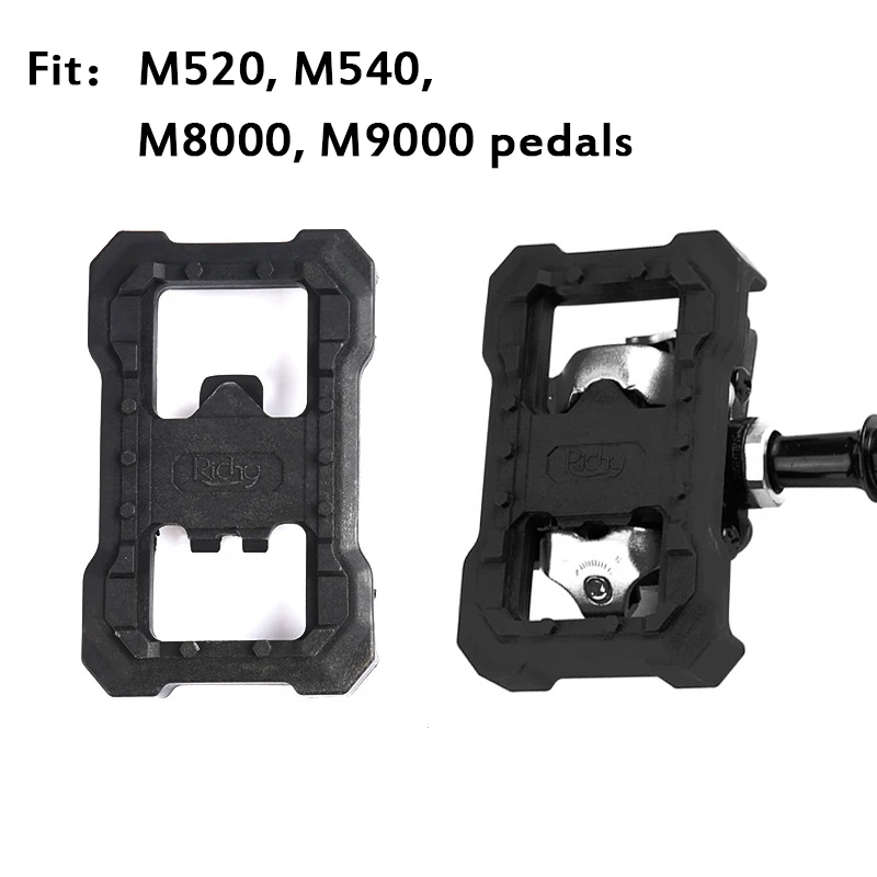 MTB Pedals Converter for SPD Bicycle Clipless Lock Pedals Mountain Bike Pedal Adapter Turn Flat for Shimano M540/M8000/M9000