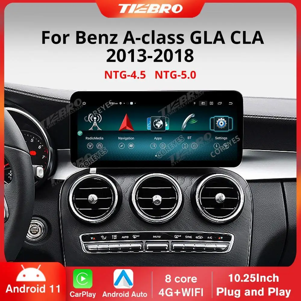 

Автомагнитола COREYES 10,25 дюймов, Android 11,0, для Mercedes Benz W176, X117, X156, 2013-2018, мультимедийный плеер с GPS, Bluetooth, Carplay, FM
