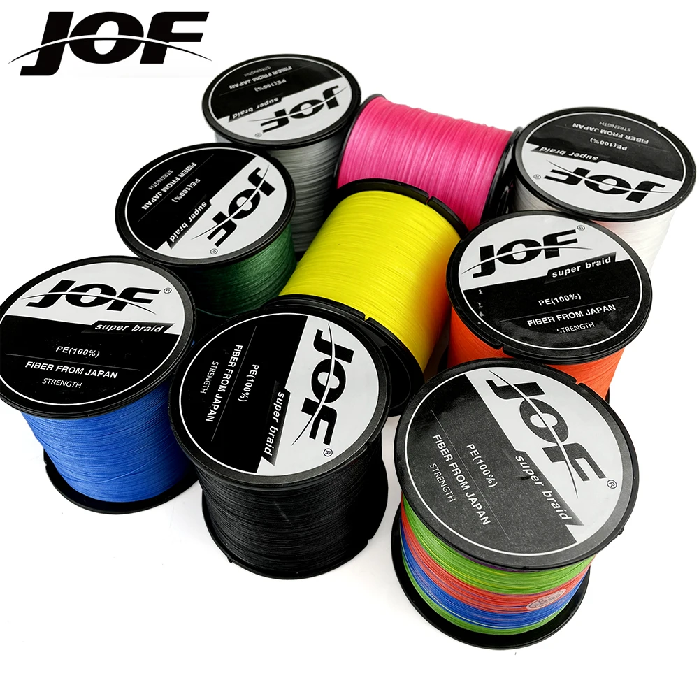 

JOF Braided Fishing Line 4 Strands 100M 300M 500M Threads PE Multifilament Durable Carp Fishing Line Pesca