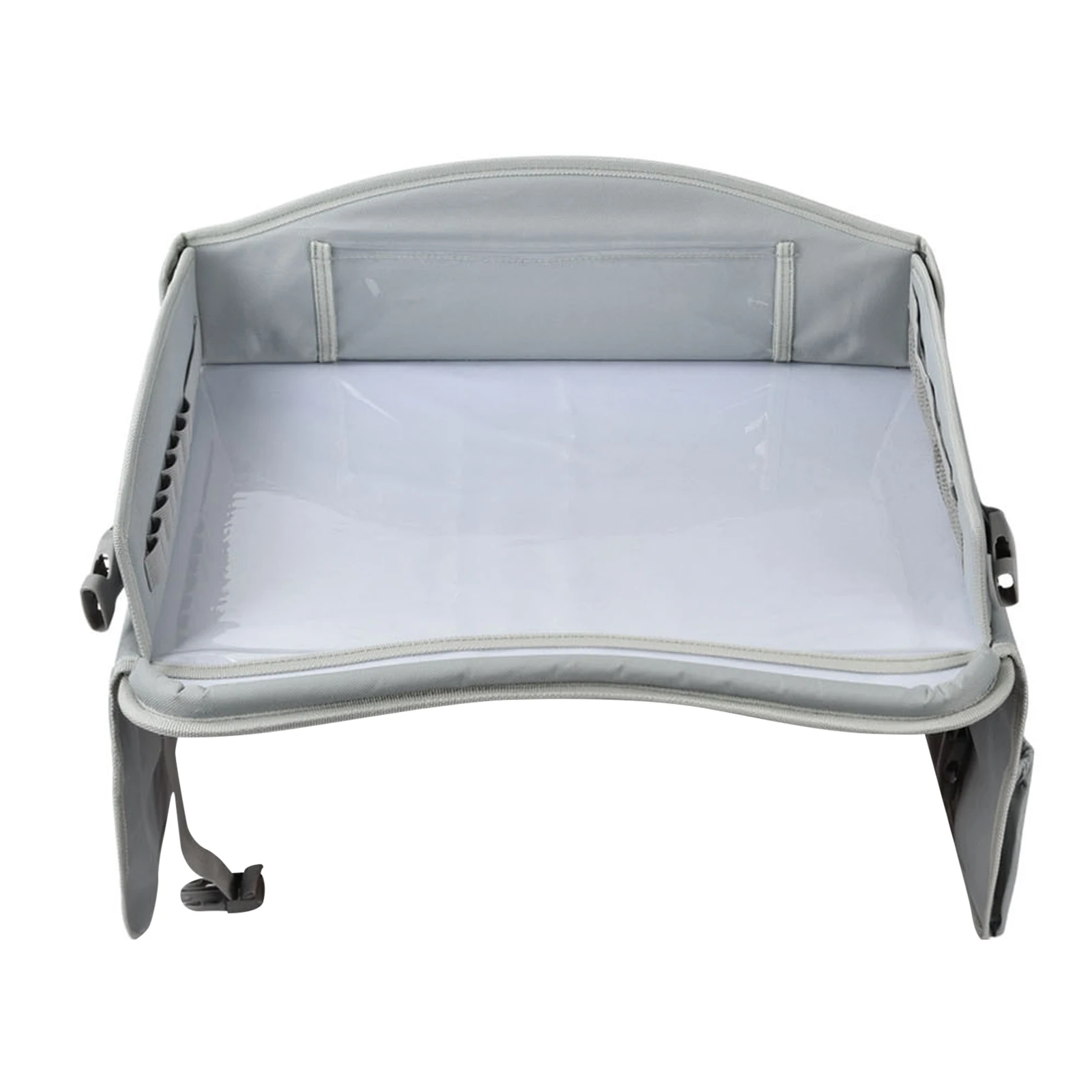 

Kids Car Seat Travel Tray Waterproof Lap Learning Tray Table Auto Organizer Storage Table With Mesh Pocket Snacks Toy Cup Holder