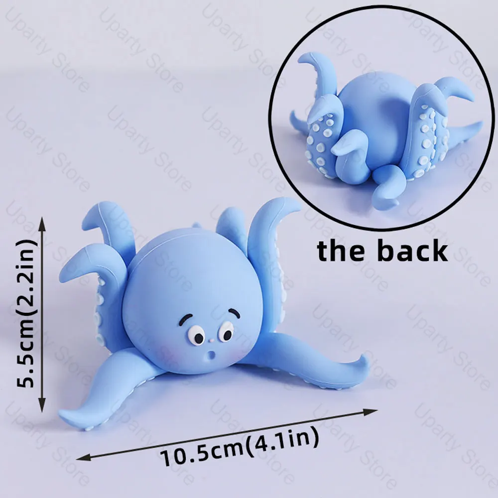 22 шт. морские животные топперы для торта розовые синие шарики Милая Рыба черепаха