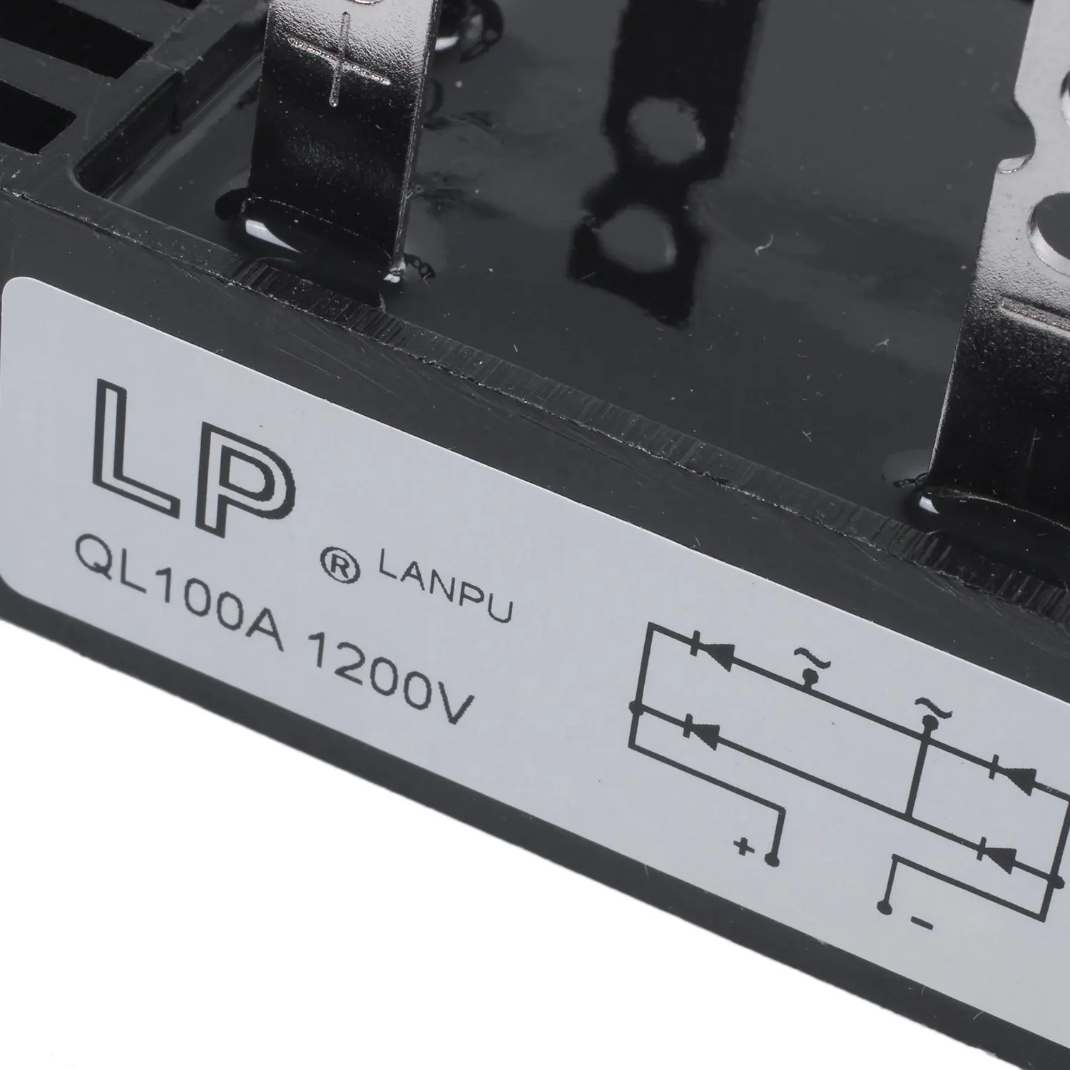 100 А 1200 Вольт 4 контакта 1 фаза диодный мостовой выпрямитель QL100