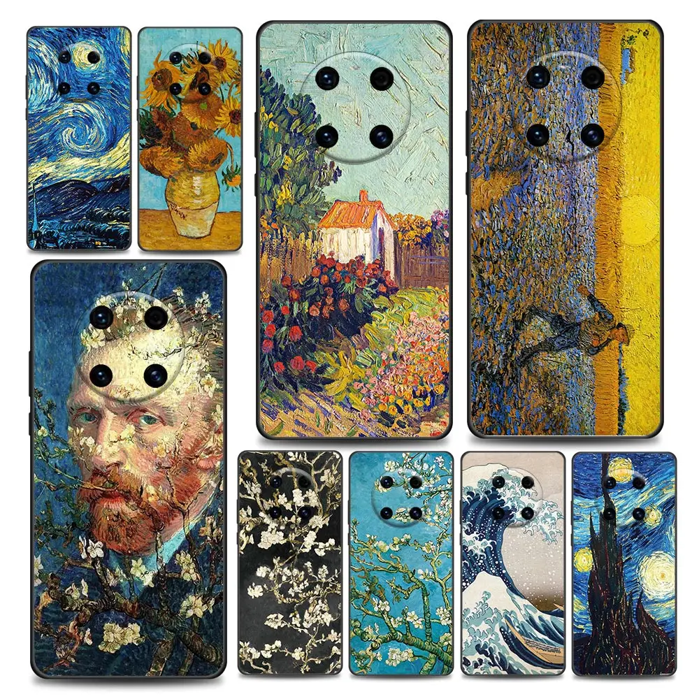 

Van Gogh Painting Phone Case for Huawei Y6 Y7 Y9 2019 Y5p Y6p Y8s Y8p Y9a Y7a Mate 10 20 40 Pro RS Soft Silicone