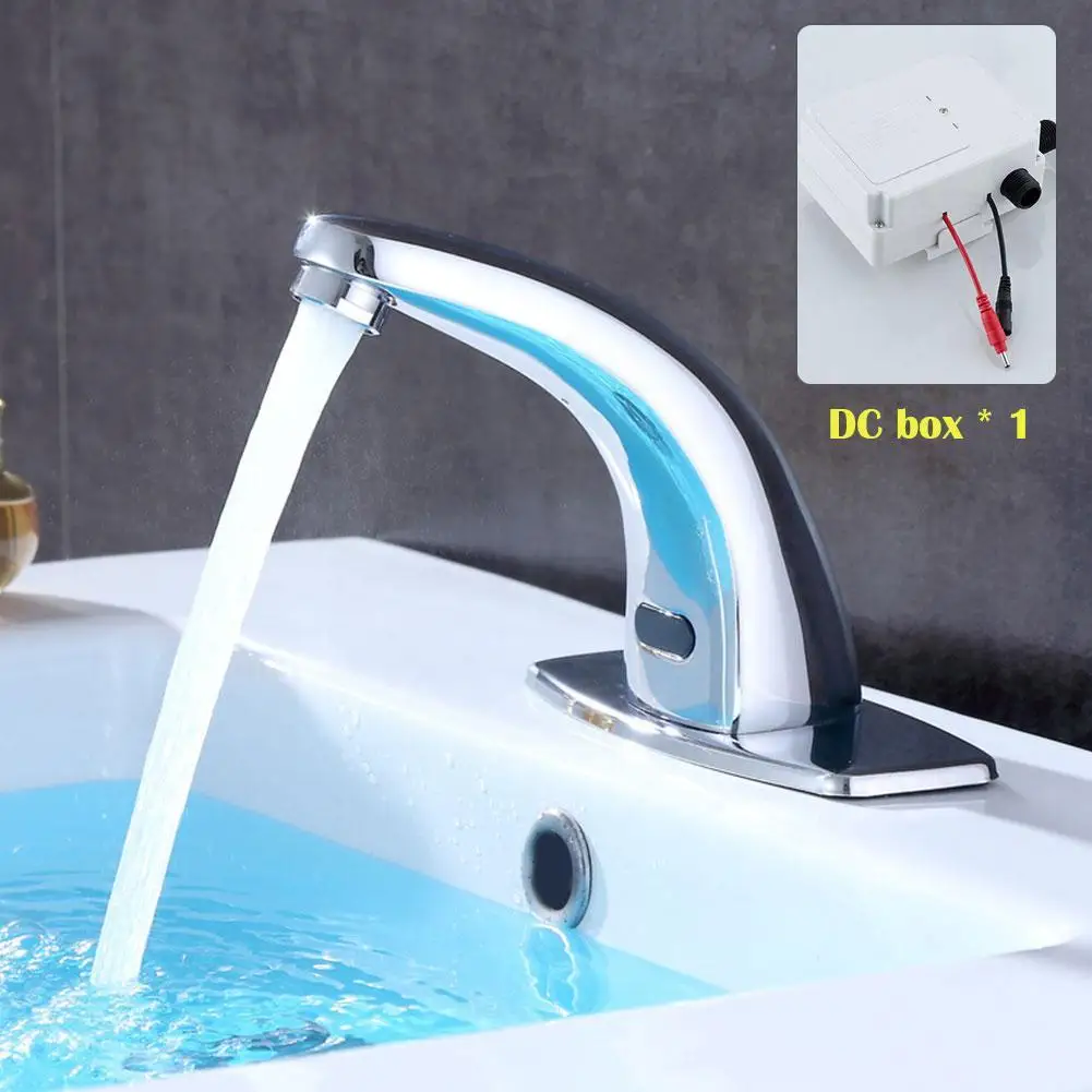 

Bathroom Automatic Infrared Sensor Faucets Basin Tap Tap Water Free Faucet Touchless Inductive Touchless Saving Hot Water