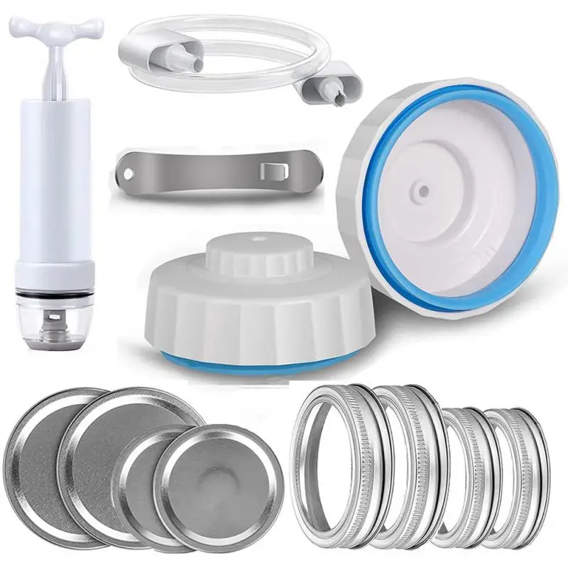 

VICHYIE Jar Sealer For FoodSaver Vacuum Sealer With Accessory Hose Portable Hand Vacuum Pump For Wide Regular Mouth Mason Jars