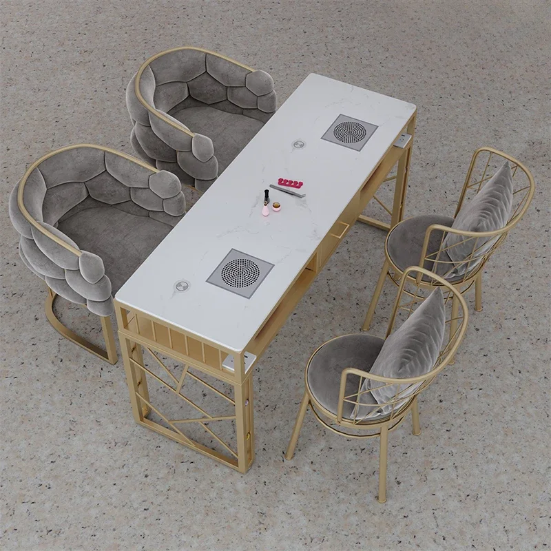 Профессиональные маникюрные столы эстетические ногти для сбора пыли кофейные