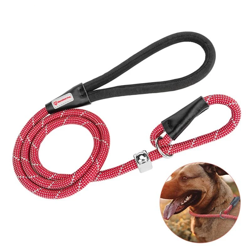

P Rope Dog Leash for Large Dogs German Shepherd Labrador Golden Retriever Rottweiler Heavy Durable Nylon Knitted Medium Pet Lead