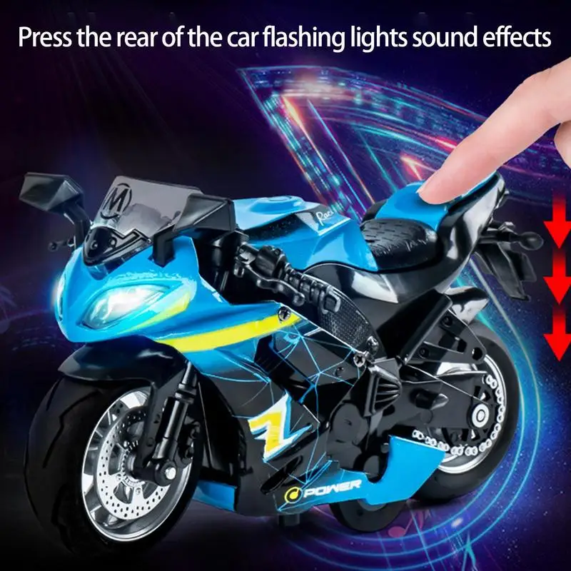 

Alloy Motorcycle Model Diecasts Die Cast Vehicles Pocket Portable Racing Motobike Ornaments Motorcycle Collection Toys
