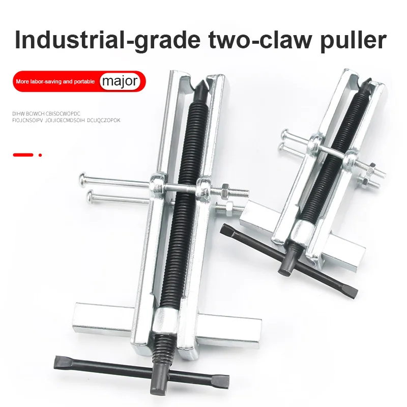 Two Jaw Gear Puller Chrome Vanadium Steel Gear Pulley Bearing Puller Forging 3" 4" 6" Small Leg Large Mechanics