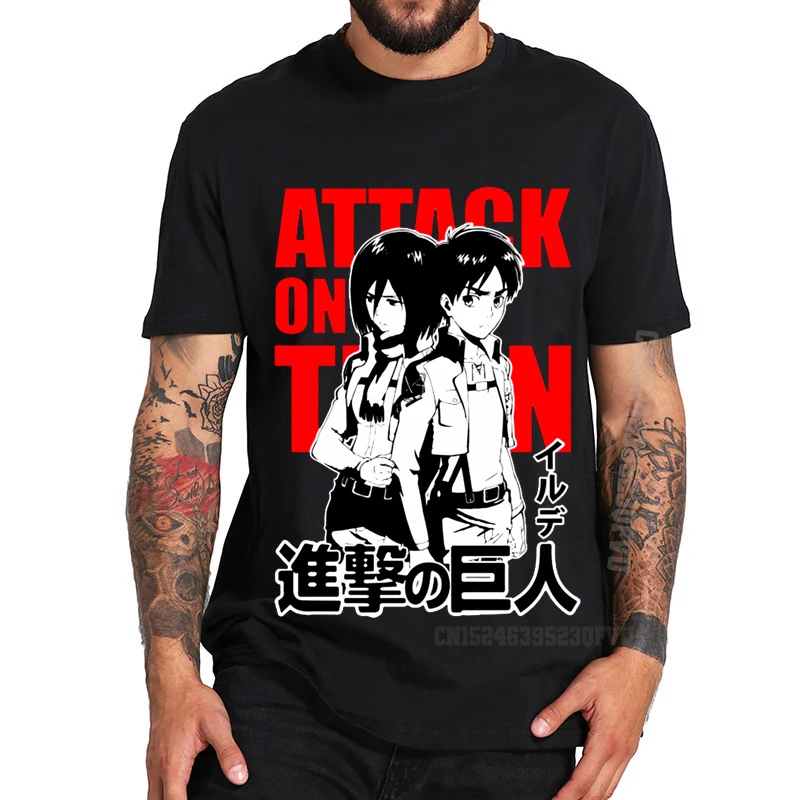 

Attack On Titan Anime Harajuku Printing Tshirt Unisex Oversized Valentine's Day Tshirts Men Women Spring Summer