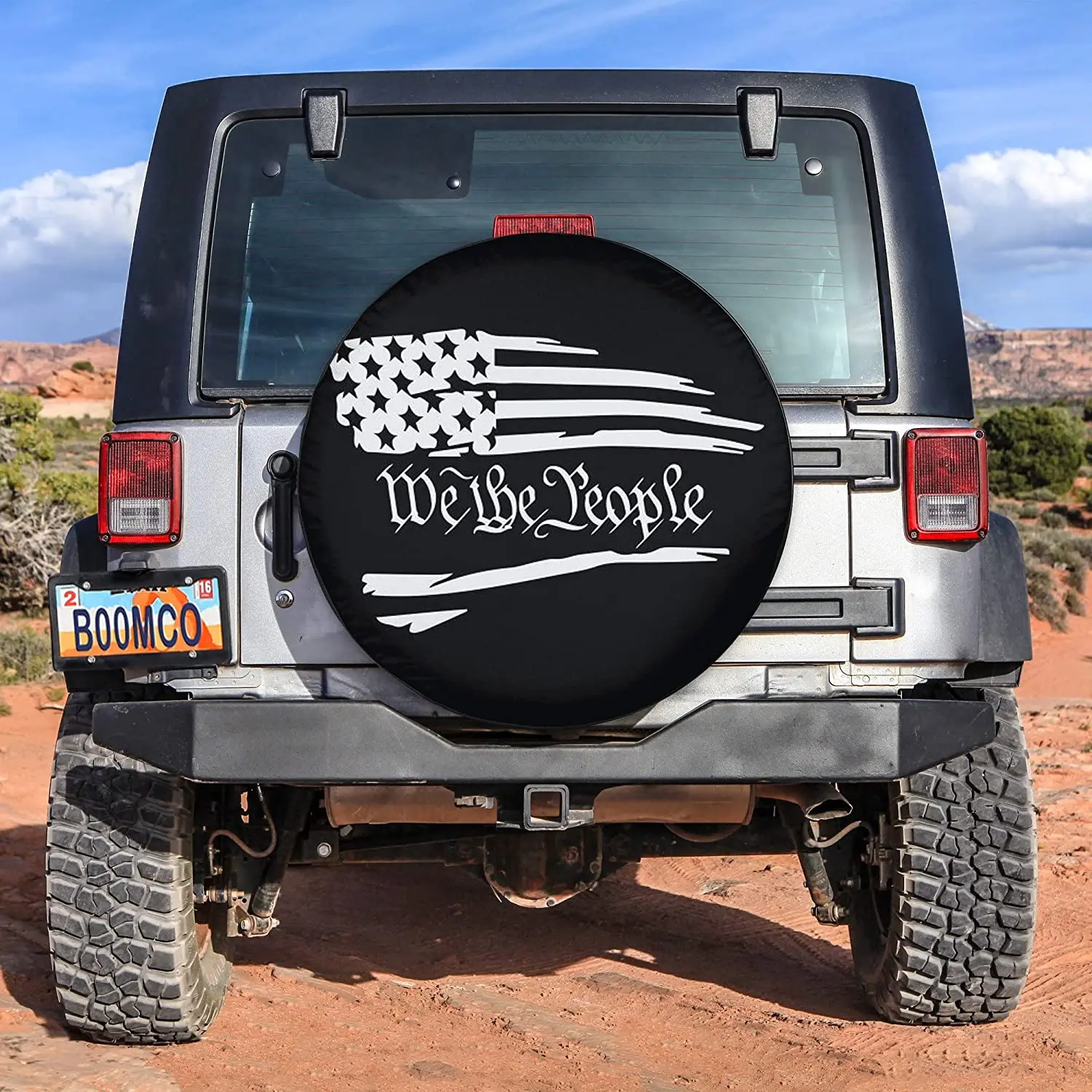 

Чехол для запасных шин We The People-американский чехол на колесо автомобиля для детской прицепа автомобиля на колесах (с камерой заднего вида