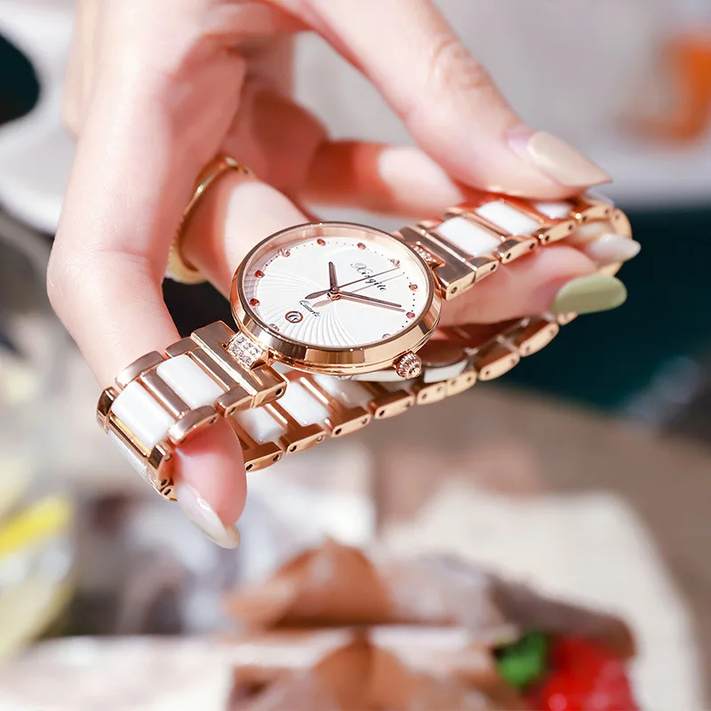 

Женские модные водонепроницаемые часы с простым маленьким циферблатом