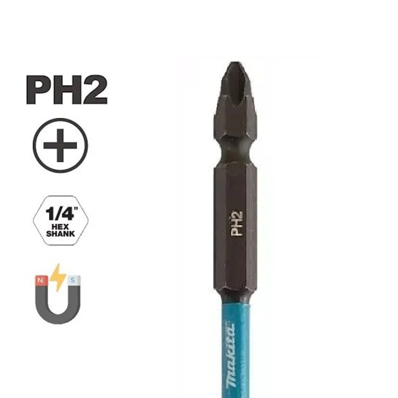 Ударное черное сверло Makita PH2 65/110 мм
