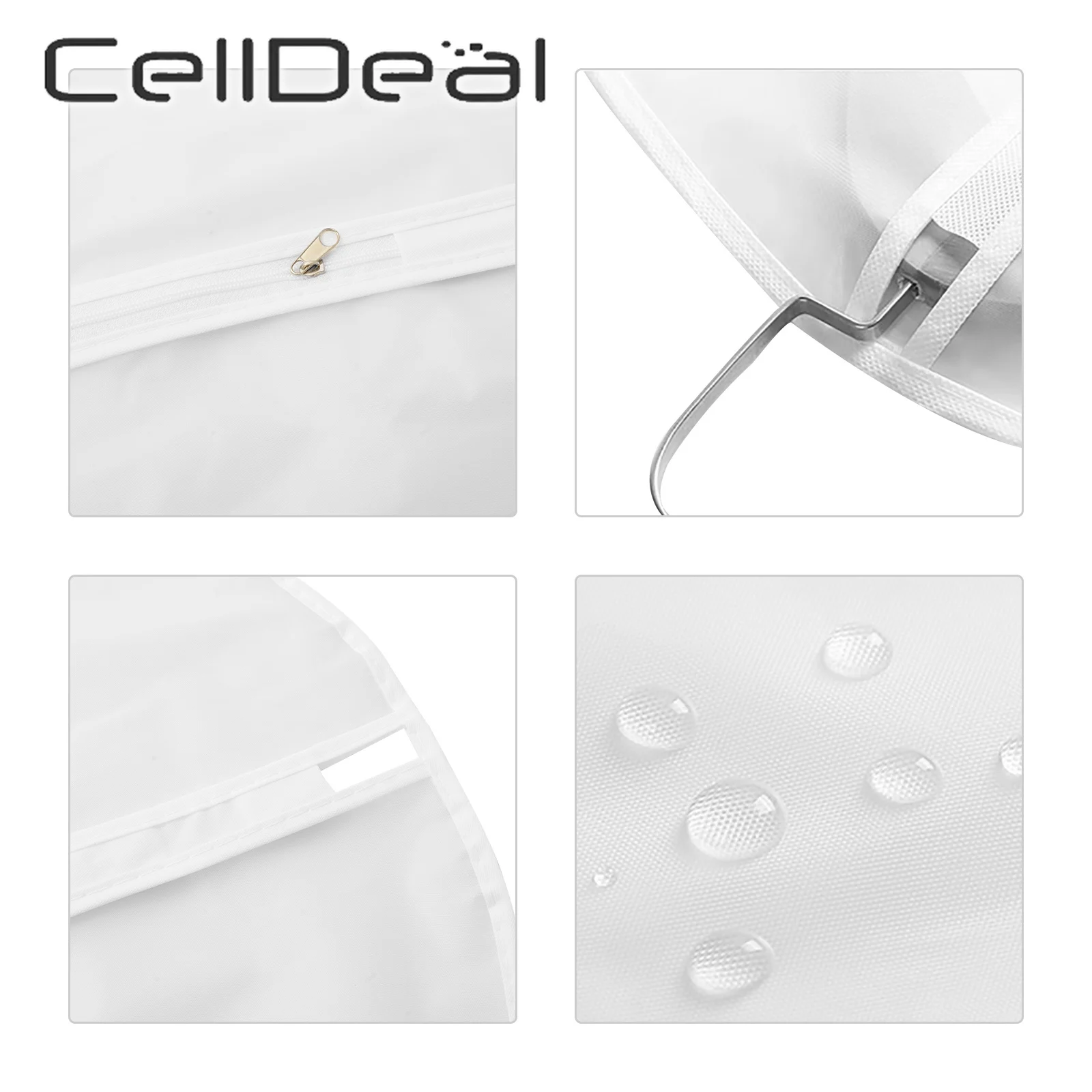 CellDeal 5/10 шт. вешалка для одежды костюма пальто пылезащитный чехол сумка хранения