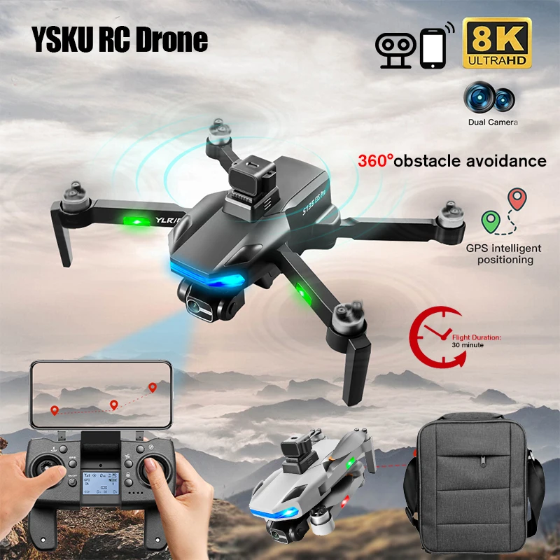 

2022 NEW S135 Pro GPS Drone 4K HD 2DC Professional Aerial Photography 360° Obstacle Avoidance Drone Brushless Quadcopter RC Toy